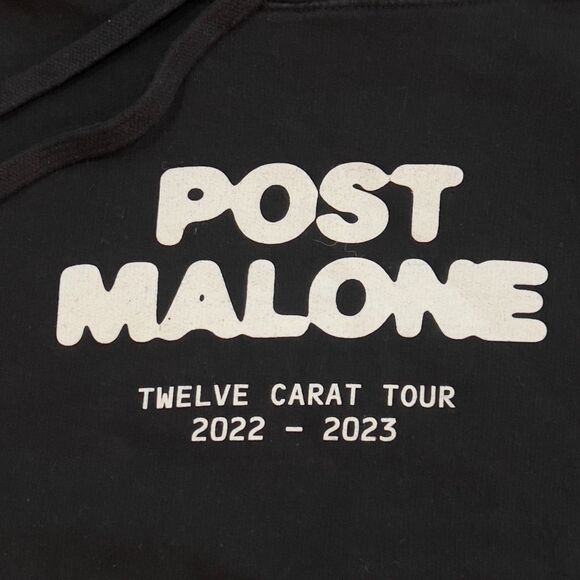 RARE! Post Malone Twelve Carat Concert Tour 2022/23 Hoodie Sweatshirt Mens Large - Picture 2 of 7